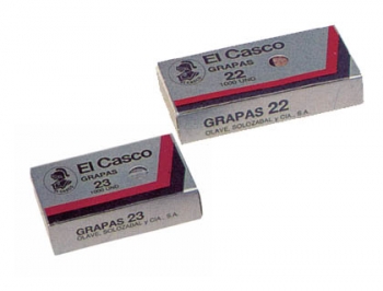 AGRAFES EL CASCO GALVANIZADOS, CAIXA 1000 - N. 22 EMB. 10CX.