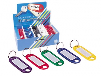 EXPOSITOR 240 CHAVEIROS PORTA-ETIQUETAS Q-CONNECT, CORES SORTIDAS