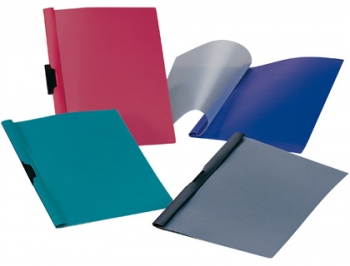 PASTA DOSSIER BEAUTONE COM CLIP LATERAL, A4, 30 FOLHAS,AZUL;PRETO;VERMELHO;VERDE