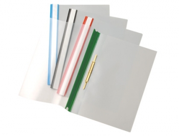 PASTA DOSSIER ESSELTE PLASTICO COM FERRAGEM METALICA, VERMELHA;AZUL;PRETO;VERDE