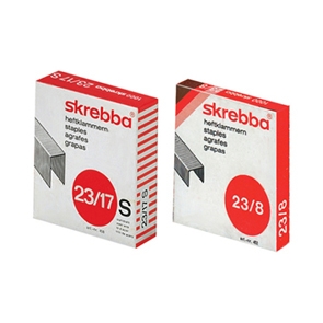 AGRAFES SKREBBA. CAIXA 1000. - GALVANIZADOS - N. 23/8