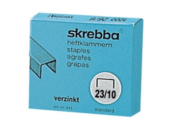 AGRAFES SKREBBA. CAIXA 1000. - GALVANIZADOS - N. 23/10