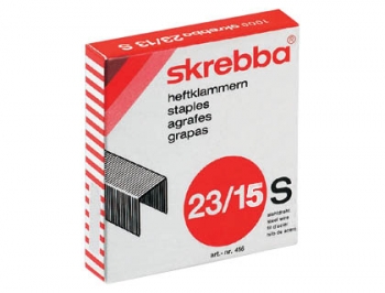 AGRAFES SKREBBA. CAIXA 1000. - ACO ESPECIAL - N. 23/15S