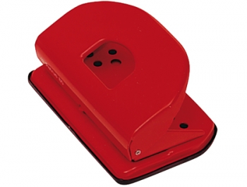 PERFURADOR PETRUS 80 COLOR, CAP. 10 FOLHAS - VERMELHO