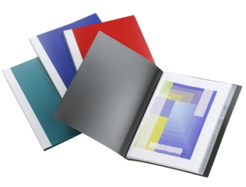 CAPA CATALOGO BEAUTONE A3 COM 20 BOLSAS, AZUL OPACO, CINZA OPACO OU PRETO OPACO