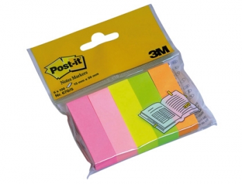 MINI BLOCO DE NOTAS ADESIVAS POST-IT 15 X 50 MM CORES SORTIDAS PACK 36 UNIDADES