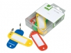 CHAVEIRO PORTA-ETIQUETAS  Q-CONNECT EM CORES SORTIDAS - CAIXA COM 6 UNIDADES