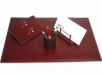 CONJUNTO DE 4 ACESSORIOS DE SECRETARIA EM PELE