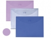 BOLSA PORTA DOCUMENTOS LIDERPAPEL, A4, VIOLETA;VERDE;CRISTAL;VERMELHO;LARANJA;CINZA;BORDEAUX;AZUL;AMARELO EMB. 12UN.